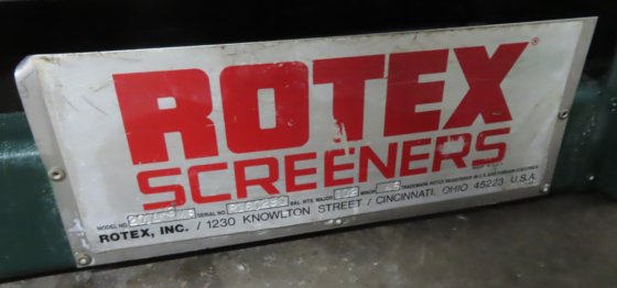 Rotex Screener Sifter Separator 4722 in Painesville, OH, USA