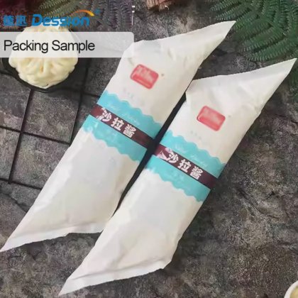 全自动 1KG 面包糊斜切袋包装机 草莓果酱沙拉酱奶酪奶油小袋包装机