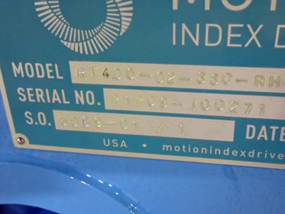 Motion Index Drives Rt400-02-330-rh-50-4 Rotary