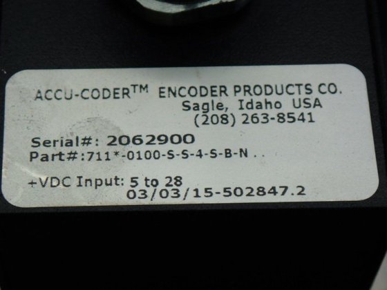Accu-coder Incremental Shaft Encoder -
