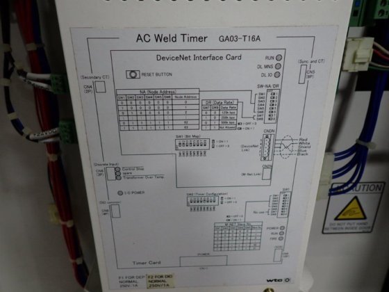 Welding Technology Corp Weld Control Panel - Gas-20900-11 in Euclid, OH ...