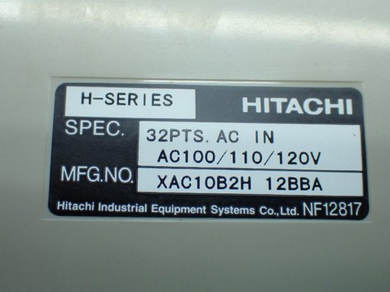 Hitachi Programmable Controller Analog Input