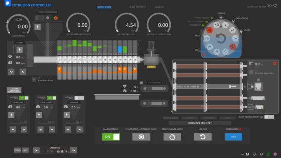 押出装置 ペリプラスト押出コントローラー