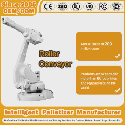 Automatic Robot Arm Gripper Bag Box Palletizer Stack Robotic Palletizer ...