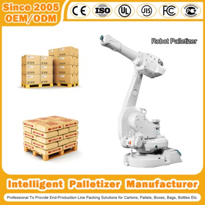 Automatic Pallet Wrapping Strapping Rotary