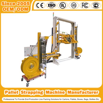 Automatic Pallet Wrapping Strapping Machine