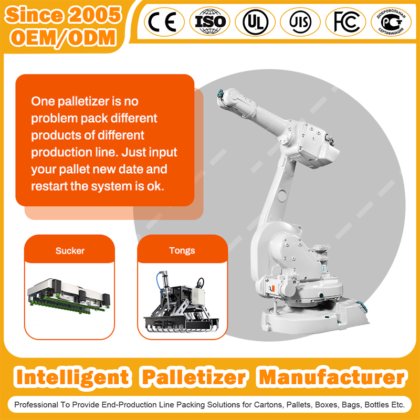 Automatic Box/Case/Carton Coordinate Formula Palletizer