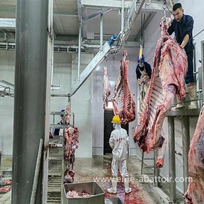 交钥匙工程屠宰场机械 牛屠宰设备 牛屠宰机械 用于家畜的牛肉屠宰线