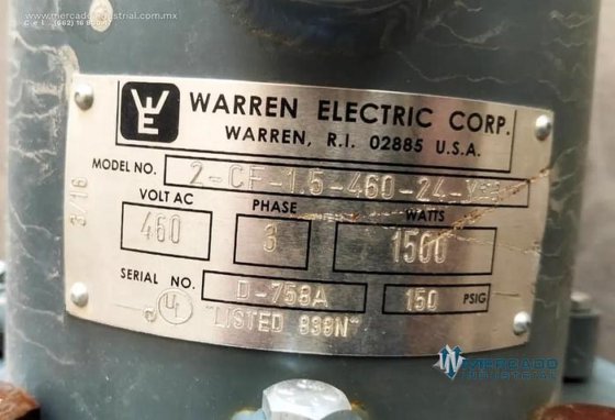 熱交換器 150 PSIG 1500 Wtts