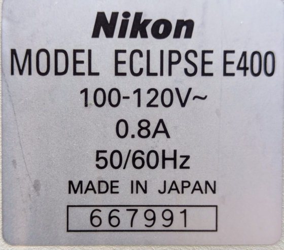 Nikon Eclipse E400 Microscope