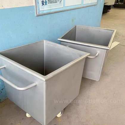 埃美工厂价格牲畜屠宰场牛羊猪肉标准牛屠宰机推车