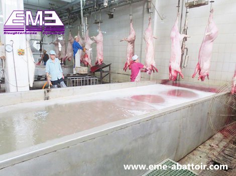 中国供应商用于屠宰场的绵羊胴体烫毛屠宰设备 屠宰机