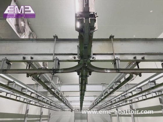 交钥匙工程 用于羊肉加工的绵羊/山羊放血手动输送轨道 用于屠宰厂的屠宰设备