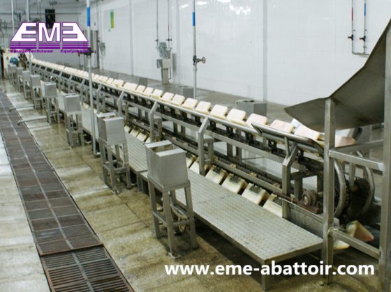 快速胴体皮开放式输送机 猪屠宰设备