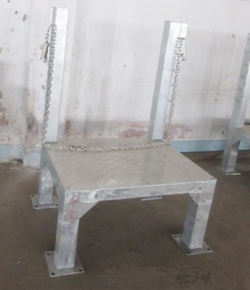 材质优良的牛前腿固定平台屠宰场设备