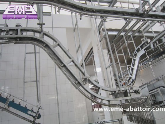 プロフェッショナルスローター供給豚血抜き傾斜リフティング機 完全な動物屠殺設備