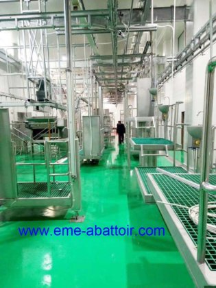 家畜白内臓分離テーブル屠殺用食肉処理機