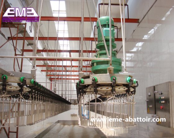 出厂价家禽放血自动输送轨道家禽设备养鸡场鸡屠宰场设备