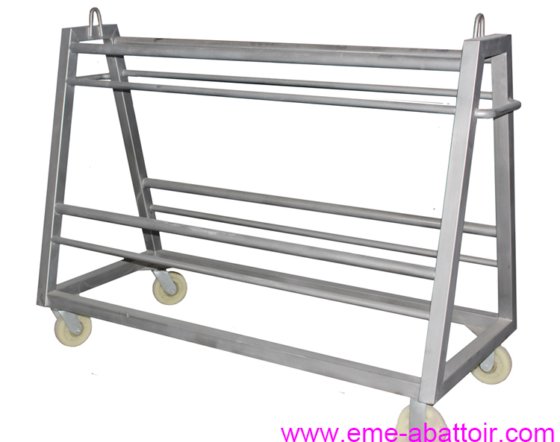 最高品質のステンレス鋼製トロリー付き屠殺場設備