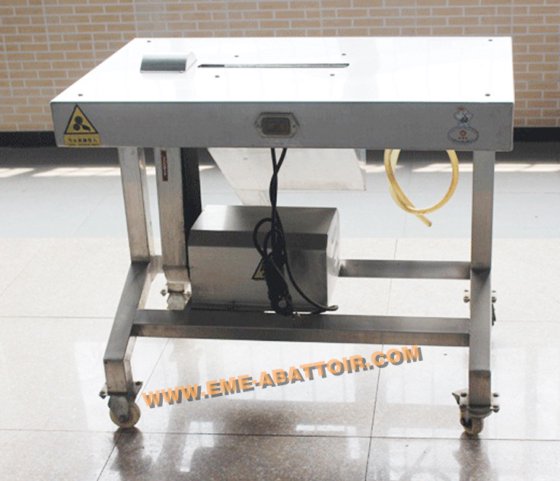 屠宰场设备的双单元胗内去皮机