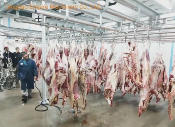 用于屠宰场设备的手动输送导轨式绵羊屠宰机