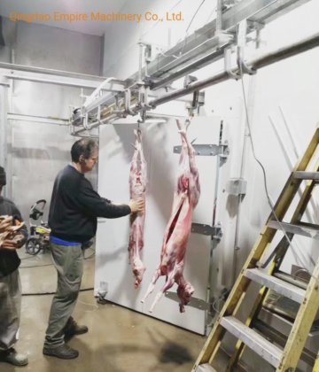 用于屠宰场设备的手动输送导轨式绵羊屠宰机