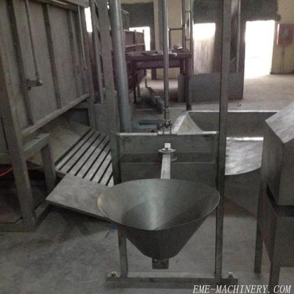 牛の屠殺場設備 自動電気刺激による牛のライン屠殺