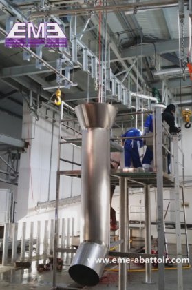 用于绵羊屠宰厂的不锈钢副产品滑道式山羊屠宰场设备