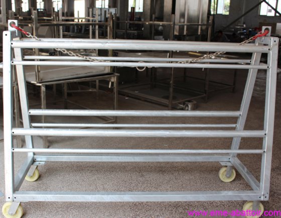 スマートスロータリングソリューションフック移動トロリー牛屠殺場肉加工設備