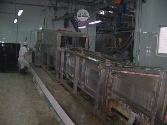 用于屠宰设备的易于安装的活猪入口通道屠宰机