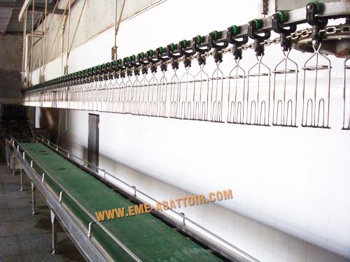 用于鸡鸭鹅的基本定制家禽自动输送轨道屠宰场设备