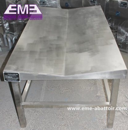 2mm ステンレス鋼テーブルボード 羊の死体収集運搬テーブル 山羊屠殺設備