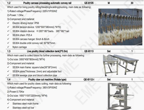 小型 500 家禽 時間あたり 移動式