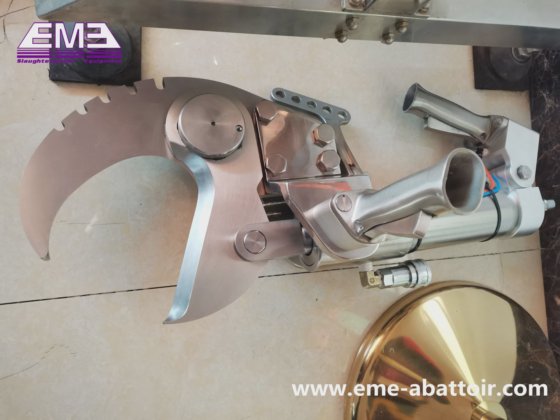 用于屠宰场的猪头液压剪切肉类加工机