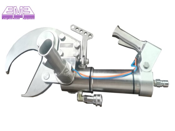 用于屠宰场的猪头液压剪切肉类加工机