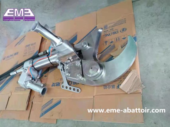 用于屠宰场的猪头液压剪切肉类加工机