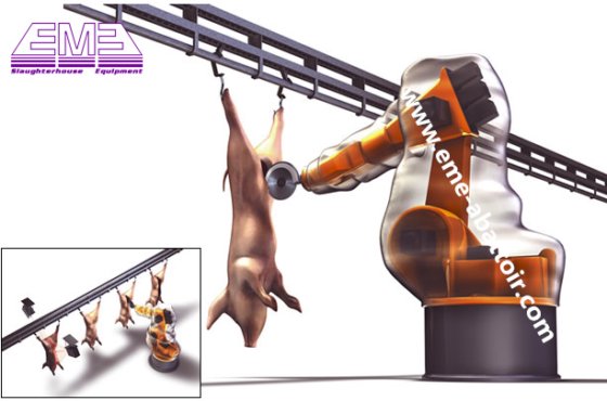 豚の屠殺機器 自動豚肉解体用のノコギリ 肉加工機械用