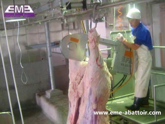 ハラール牛肉処理場用牛肉死体清掃機械 完全な加工設備