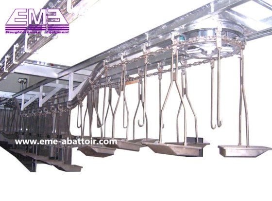专业供应商脱皮输送机用于屠宰场的绵羊/山羊屠宰设备