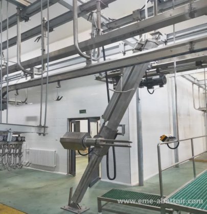 エメハラール屠殺設備 山羊屠殺ライン 羊屠殺場機械 傾斜型空気圧羊山羊皮剥ぎ機