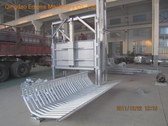 用于牛屠宰线的屠体收集格栅屠宰场设备