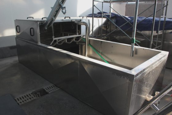 猪胴体电动烫毛槽 猪屠宰场设备