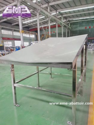 良質な素材のローラーテーブル 羊屠殺場設備 スラッターハウス用屠殺機