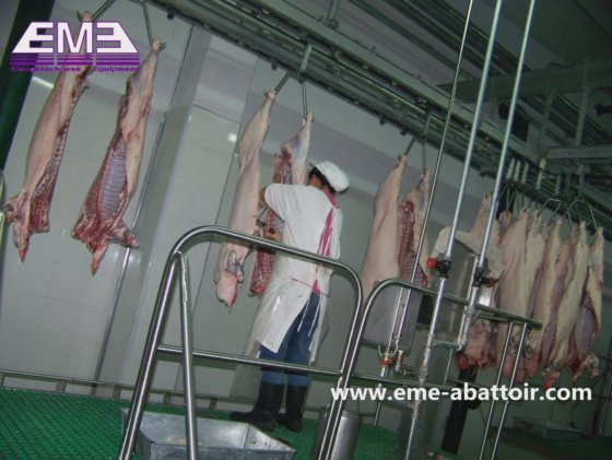 品質保証 豚皮剥ぎプラットフォーム 肉処理機械 殺害設備