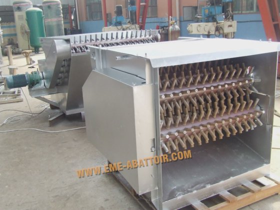 家禽の湯通しと羽毛抜きのコンビネーション機械屠殺機