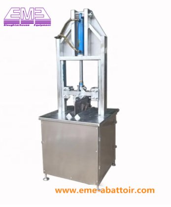 用于牲畜屠宰场设备的牛头开放式液压锯牛屠宰机