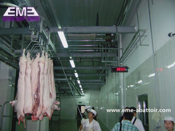 品質完璧な豚手動搬送レール全自動屠殺設備