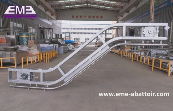 豚の出血傾斜リフティング機械屠殺設備アバトワールハラール殺戮ライン