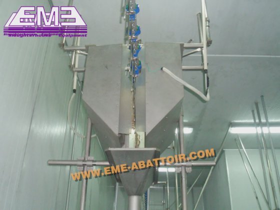 农场设备 鸡鸭鹅屠宰场自动家禽挂钩清洗装置屠宰机