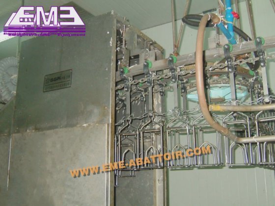 农场设备 鸡鸭鹅屠宰场自动家禽挂钩清洗装置屠宰机